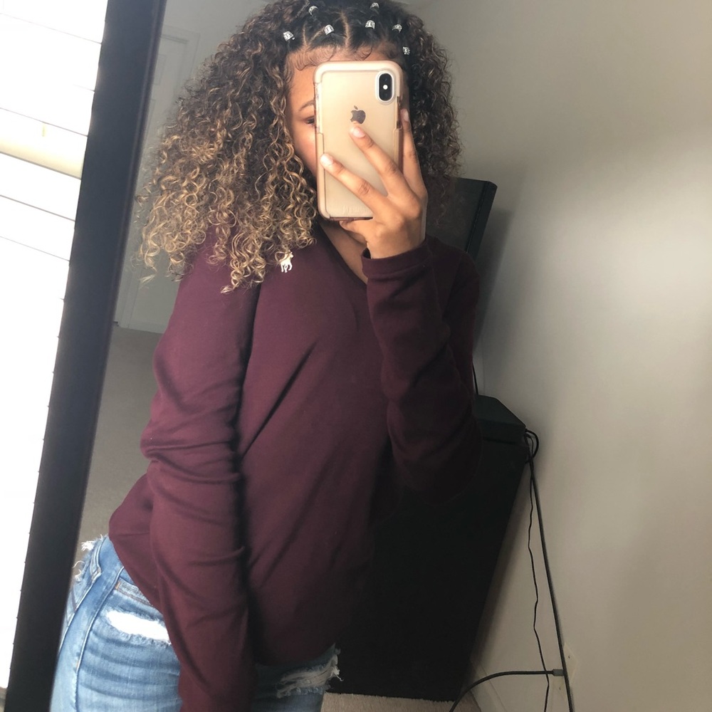 polo ralph lauren red fitted long sleeve tee